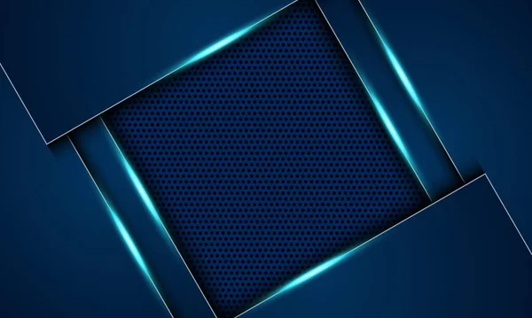 Abstrait Bleu Métallisé Sur Fond Demi Teinte Conception Pour Votre — Image vectorielle