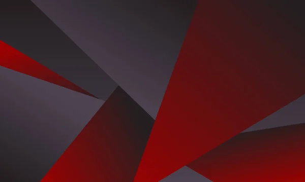 Červená Černá Gradient Trojúhelník Pozadí Vzor Pro Reklamy Plakát Prapor — Stockový vektor