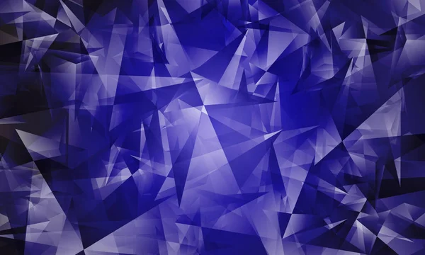 Abstrato Triângulos Azuis Fundo Gradiente Base Para Livretos Folhetos — Vetor de Stock