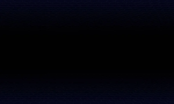 Fundo Perspectiva Hexagonal Azul Escuro Padrão Para Anúncios Cartaz Banner —  Vetores de Stock