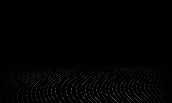 Point Abstrait Perspective Grise Sur Fond Noir Contexte Pour Téléphone — Image vectorielle