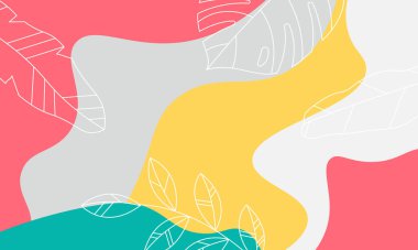 Soyut renkli dalga ve geride iz bırakıyor. Ağ ve ambalaj için tasarım.