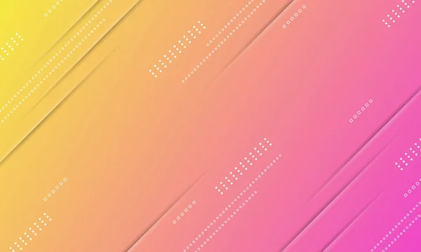 線の質感とメンフィスの要素と黄色とピンクのグラデーション ポスター バナーに最適なデザイン — ストックベクタ