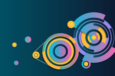 Renkli eğimli geometrik arkaplan. İşiniz için yeni tasarım. Vektör illüstrasyonu.