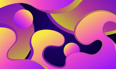 Mavi arka planda değişken arkaplan. Vektör çizimi. Tasarımlar için arka plan.