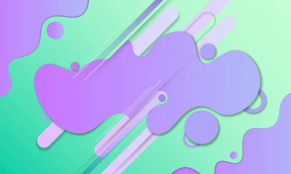 抽象液体紫色のグラデーションを持つ青グラデーションの背景 ベクトルイラスト あなたのビジネスに最適なスマートデザイン — ストックベクタ