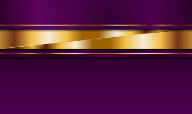 Şatafatlı, mor ve altın çizgili. Vektör çizimi. Tasarımınız için lüks arkaplan.