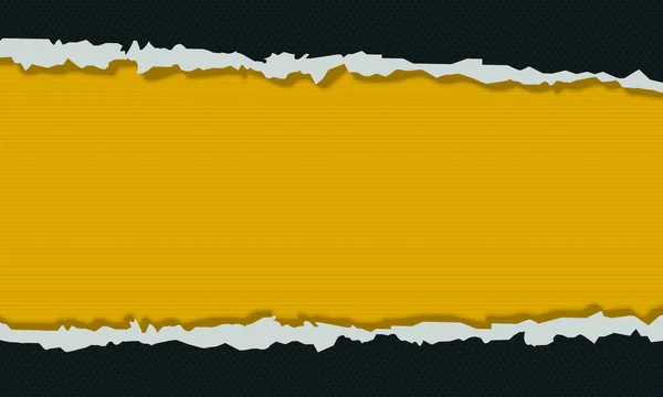 Streszczenie Ciemnozielone Żółte Podartym Tłem Papieru Ilustracja Wektora — Wektor stockowy
