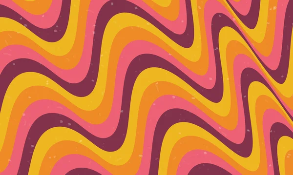 Psychedelisch Grooviger Hintergrund Vektorillustration — Stockvektor