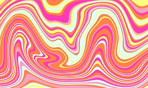 Fond Groovy Psychédélique Fond Abstrait Coloré Illustration Vectorielle — Image vectorielle