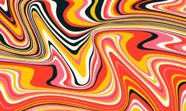 Psikedelik arka plan. Renkli soyut arka plan. Vektör illüstrasyonu.