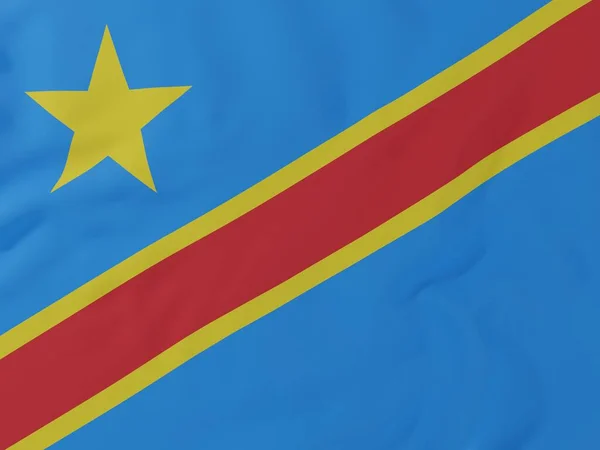 Demokratiska Republiken Kongo Flaggan Rendering Illustration — Stockfoto