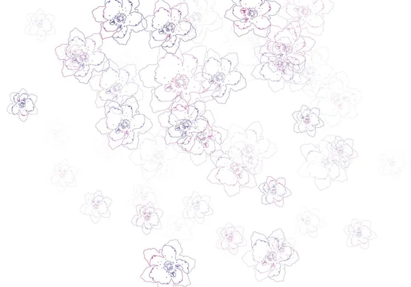 Astratto Blu Viola Forma Fiore Sfondo Bianco Illustrazione Vettoriale Sfondo — Vettoriale Stock