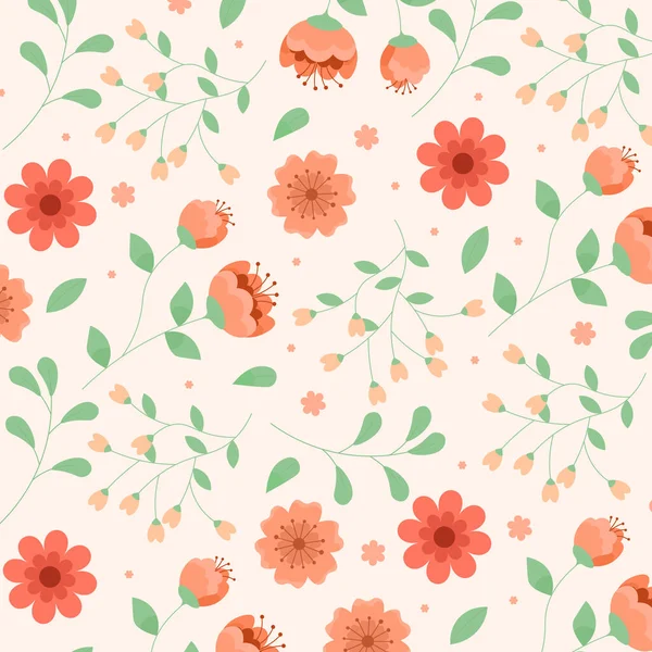 Fondo Abstracto Patrón Flores Ilustración Vectorial Fondo Abstracto — Vector de stock