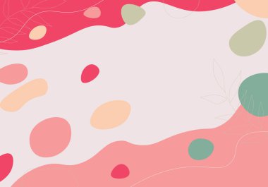 El çizimi minimal bir arka plan. Vektör çizimi. Soyut arkaplan.