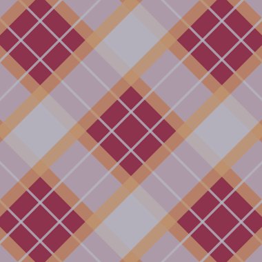 Kusursuz ekose desenli arka plan. Kumaş dokusu. Vektör illüstrasyonu.