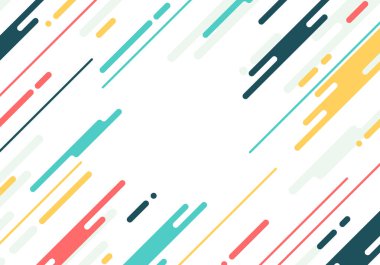 Soyut düz yuvarlak arka plan. Vektör illüstrasyonu.