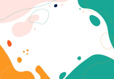 Soyut el çizimi minimum arkaplan. Vektör illüstrasyonu.