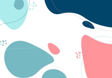 Soyut el çizimi minimum arkaplan. Vektör illüstrasyonu.