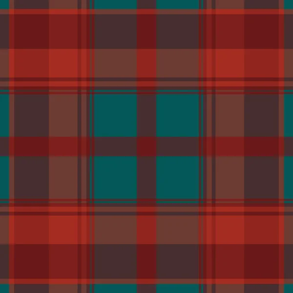 Sömlös Tartan Rutig Mönster Bakgrund Tygstruktur Vektorillustration — Stock vektor