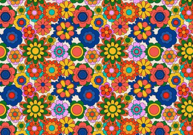 Soyut moda çiçek desenli arka plan. Vektör illüstrasyonu.