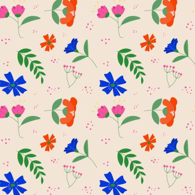 Soyut organik çiçek desenli arka plan. Vektör illüstrasyonu.