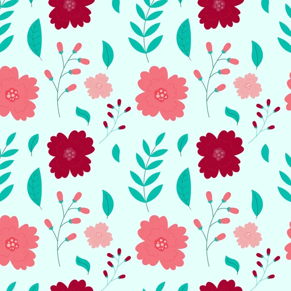 Fondo Patrón Floral Orgánico Abstracto Ilustración Vectorial — Vector de stock