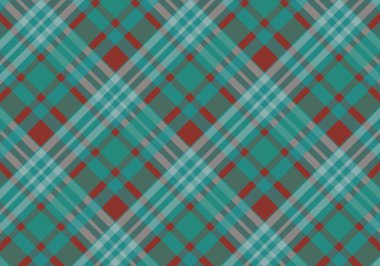 Kusursuz ekose desenli arka plan. Kumaş dokusu. Vektör illüstrasyonu.