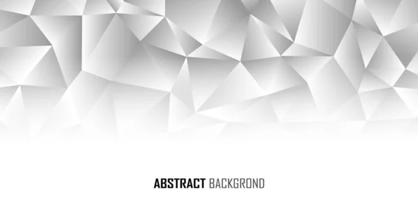 Abstrait Monotone Bas Fond Bannière Poly Illustration Vectorielle — Image vectorielle