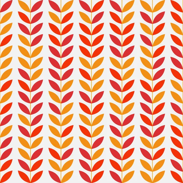 Abstrakte Nahtlose Blätter Muster Hintergrund Vektorillustration — Stockvektor