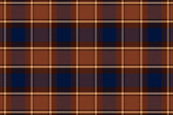 Sömlös Tartan Rutig Mönster Bakgrund Textil Struktur Vektorillustration — Stock vektor