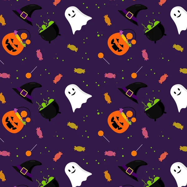 Streszczenie Halloween Wzór Tła Projektu Ilustracja Wektora — Wektor stockowy
