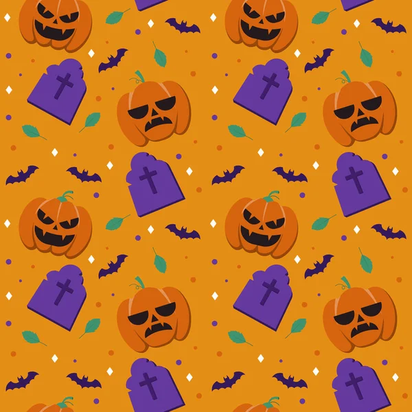 Resumen Patrón Halloween Fondo Diseño Ilustración Vectorial — Archivo Imágenes Vectoriales