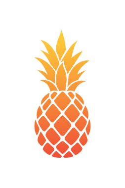 Modern geometrik şekillere ve canlı dokulara sahip, cesur bir göz alıcı afiş için klasik tropikal motifleri harmanlayan oyuncu stilize edilmiş bir ananas.