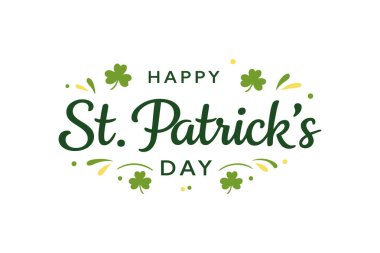 Yeşil süslemeli ve şanslı yoncalı bu bayramın tadını çıkarın. Arkadaşlarınız ve ailenizle harika bir kutlama yapacaksınız.