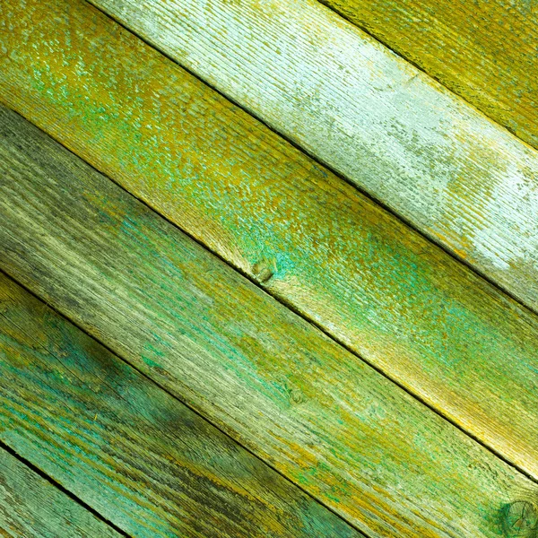 Texture des vieilles planches de grange en bois avec une teinte verte. photo carrée avec espace de copie pour le texte — Photo
