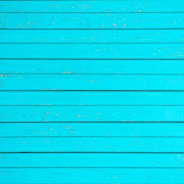 yatay ahşap çıtaturkuaz arka plan dokusu. metin için kopyalama alanı ile kare fotoğraf