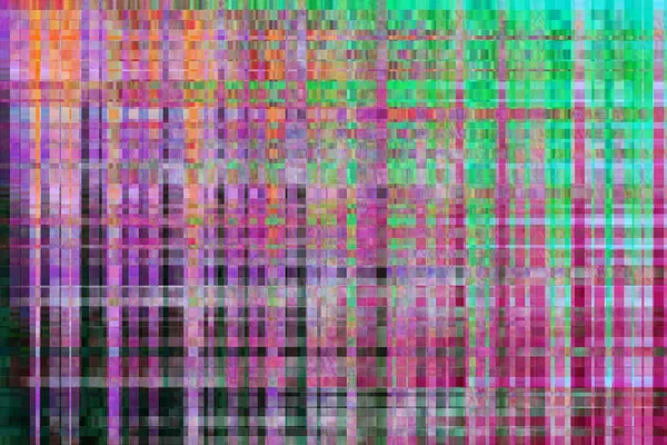 Színes absztrakt háttér textúra. glitches, torzítás a képernyőn sugárzott digitális Tv műholdas csatornákkal — Stock Fotó