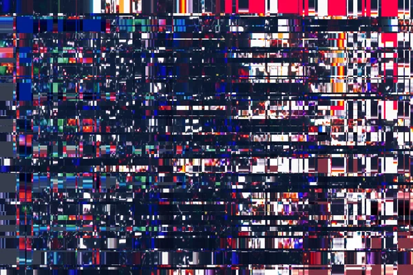 Textura abstracta colorida del fondo. fallos, ruido digital — Foto de Stock