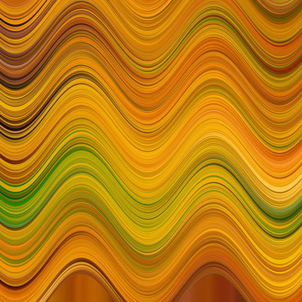 Ondulato astratto giallo verde sfondo texture con strisce. immagine quadrata — Foto Stock