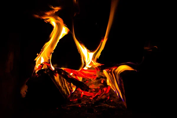 Burning wood — Stock Photo, Image