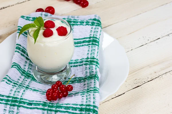 Naturjoghurt — Stockfoto