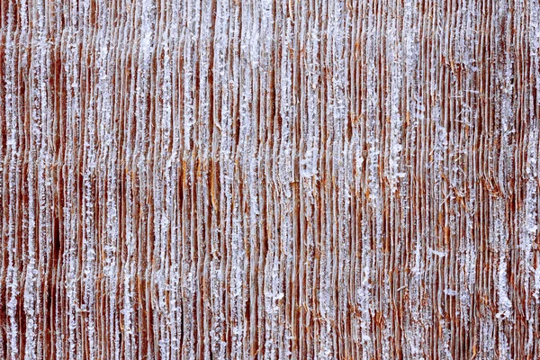 Brown wooden texture background covered with frost. Copy space. Free space for text — Stock Photo, Image