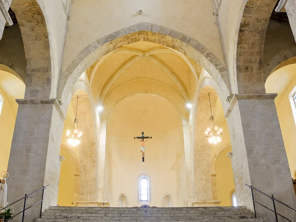 Az abbey, San Giovanni in Venere Fossacesia (Olaszország, belső — Stock Fotó