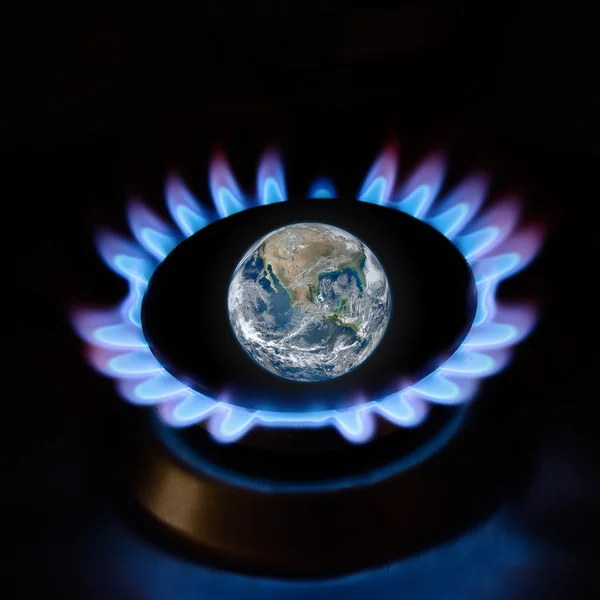 Ecology and gas for save the Earth. Elements of this image furnished by Nasa