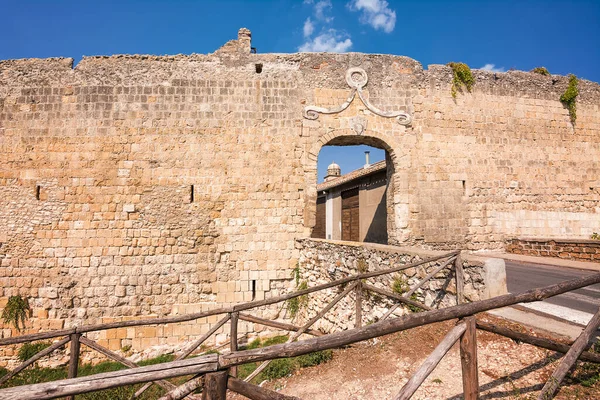 Murallas Antigua Puerta Entrada Centro Histórico Tarquinia Italia — Foto de Stock