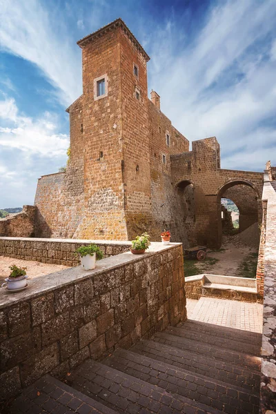 Hrad Orsini Městě Duchů Celleno Itálie — Stock fotografie