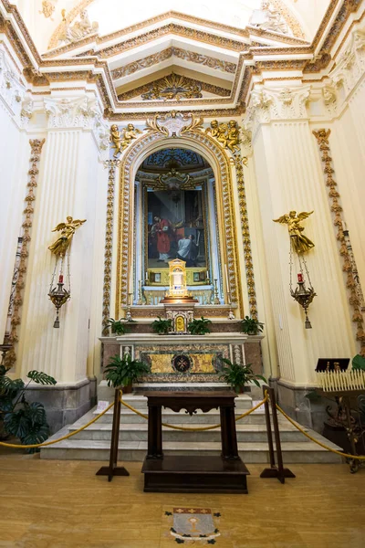 Oltár Templom Szent Kövek Belsejében Főiskolai Templom Katedrális Bolsena Olaszország — Stock Fotó