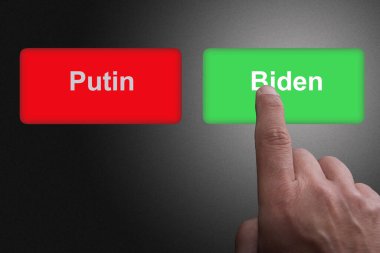 Putin 'in yazısıyla kırmızı, Biden' ın ABD ile Rusya arasındaki ilişkiler konseptiyle yeşil düğme her zaman zordur.