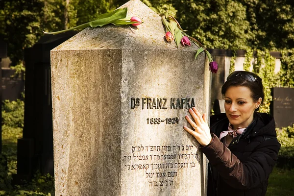 墓のフランツ ・ カフカ — ストック写真